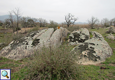 Felsen und Wiese im Naturschutzgebiet Aiguamolls de l'Empordà