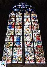 Aus dem Jahr 1508 stammt das Dreikönigsfenster des Kölner Doms