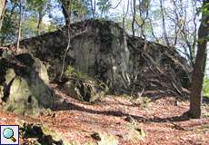 Vulkanisches Felsgestein auf dem Drachenfels