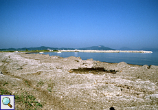 Blick auf die Bucht von Lefkími bei Alikés