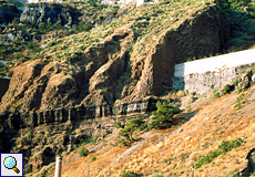 Struktur der Kraterwand bei Fira (Thera)