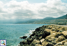 Blick auf den Hafen von Liménas Chersonísou