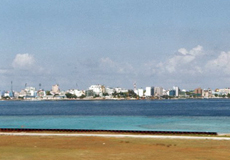 Blick auf die Hauptstadt Malé