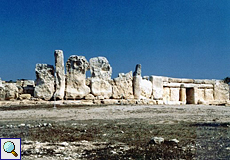Blick auf den Haġar-Qim-Tempel