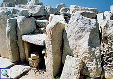 Detail des Haġar-Qim-Tempels