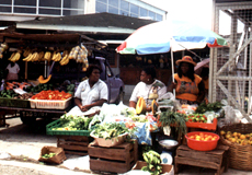 Markt in Scarborough auf Tobago