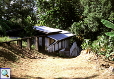 Koprahaus im Grafton Caledonia Wildlife Sanctuary